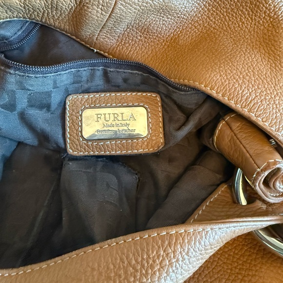 Furla Leather Hobo Shoulder Bag - Picture 2 of 4